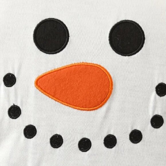 Boutique Christmas Snowman Girls Long Sleeve Tutu Dress - Picture 2 of 6